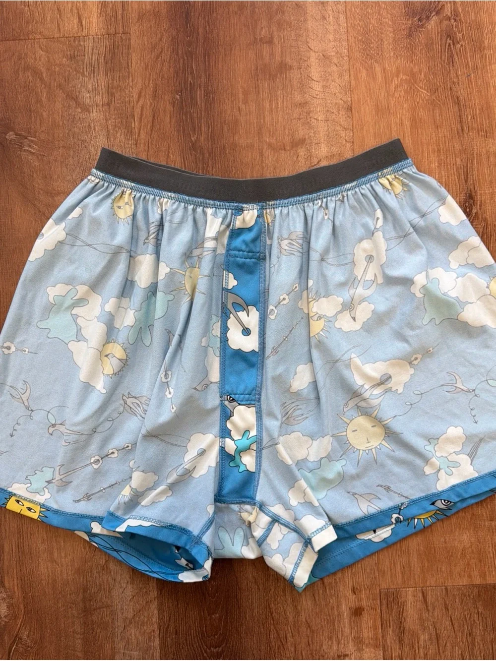 Vintage Patagonia Capilene 2 Lightweight Boxer Shorts Mens Medium Blue Sun Cloud